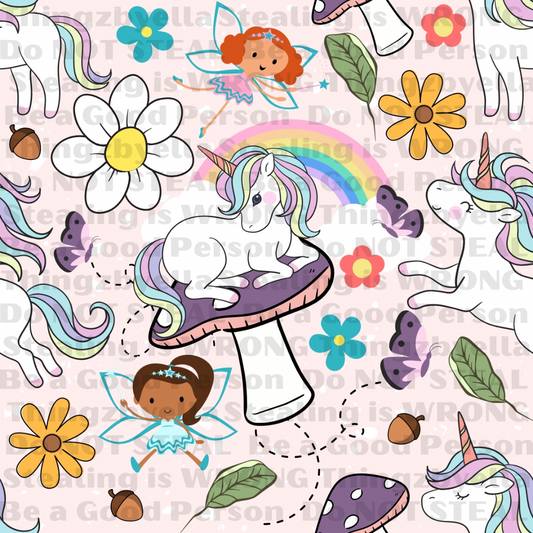 Unicorn and fairy