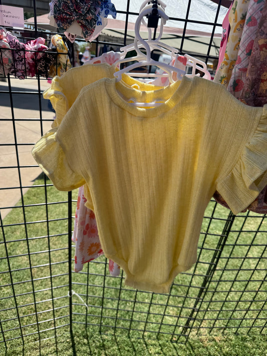 Soft yellow romper