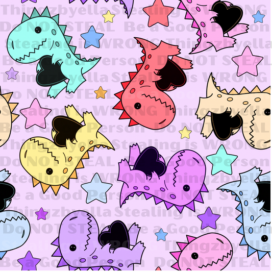 Heart Girly Dinos