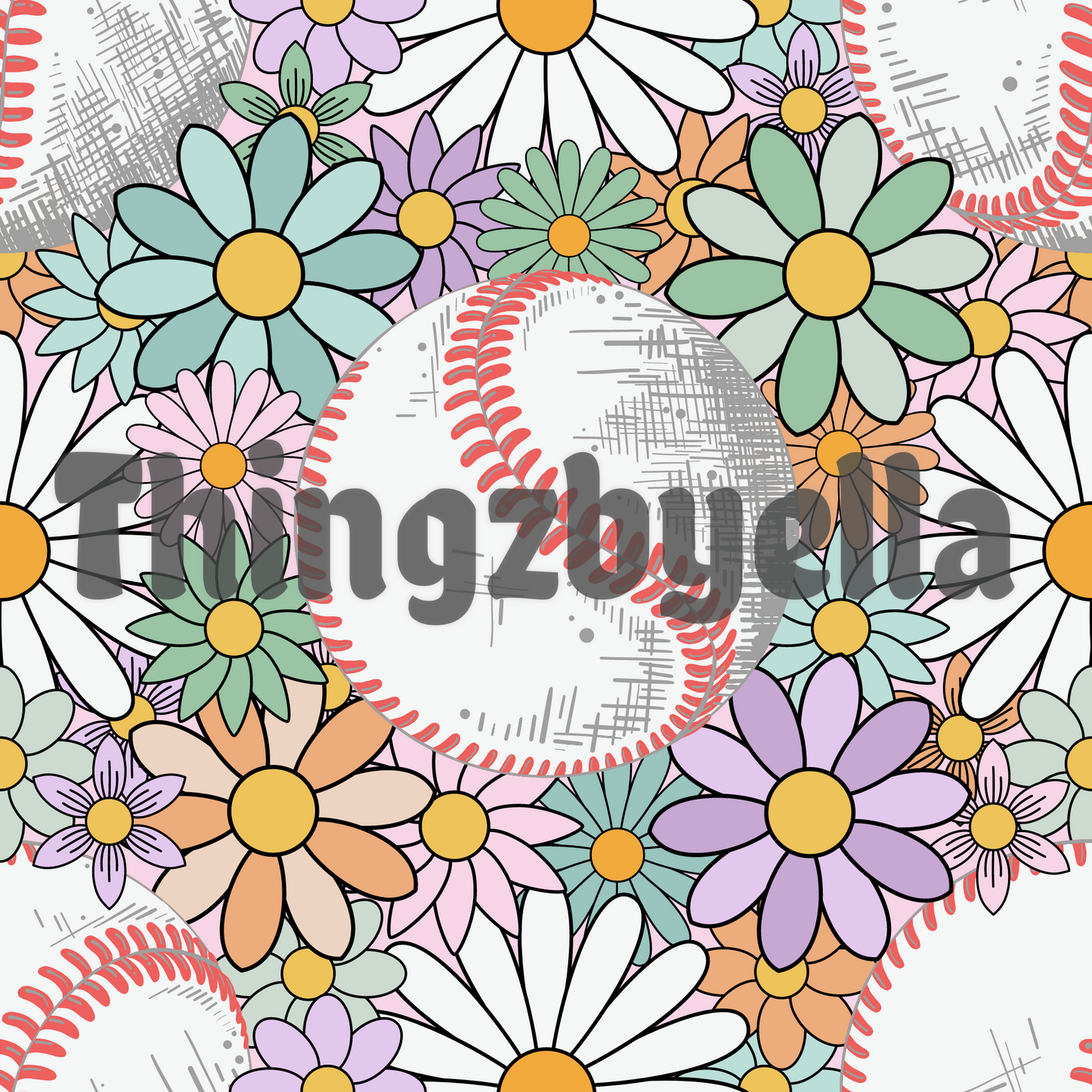 Floral baseball