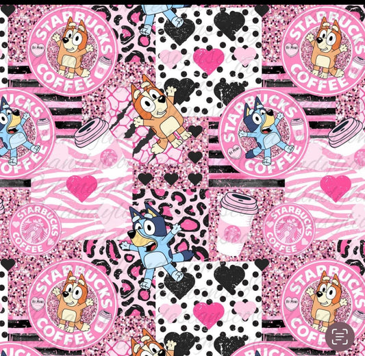 Pink patchwork blue heeler