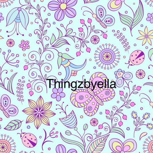 Purple paisley spring