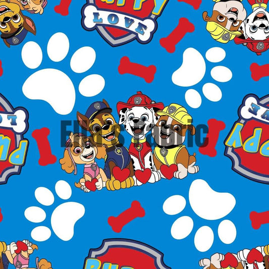 Paw patrol blue background