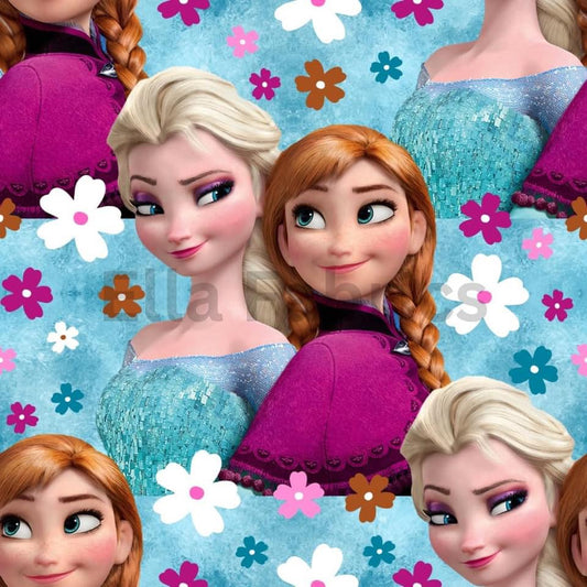 Anna and Elsa fabric