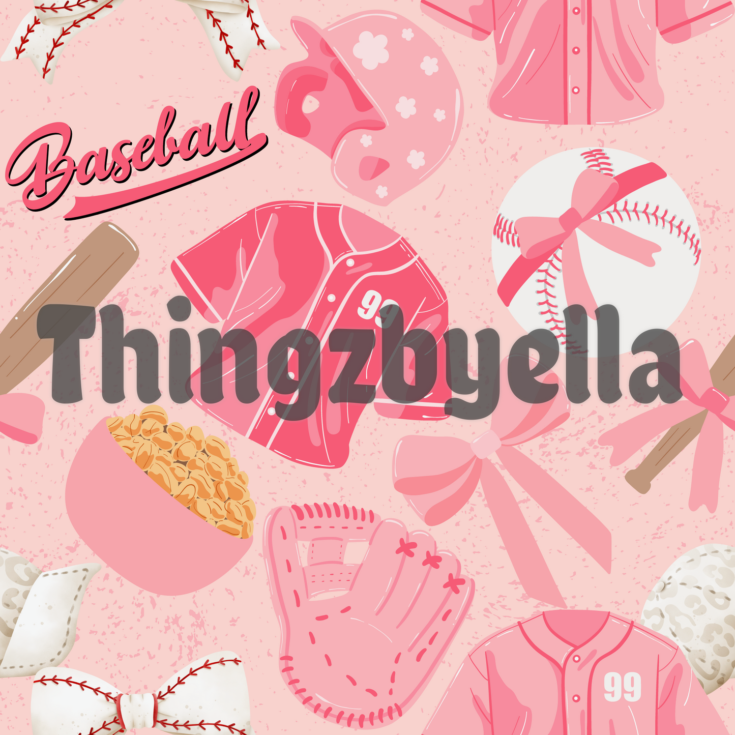 Pink baseball